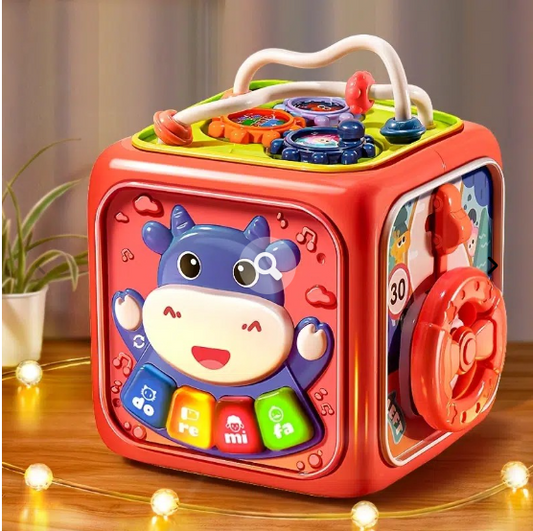 Multifunctional Musical Activity Cube – Educational Learning Toy with Lights, Music & Interactive Play